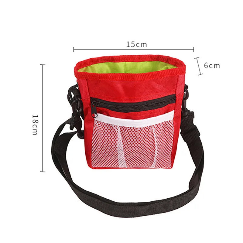 Pet Dog Puppy Training Treat Snack Pet Feed Pocket Pouch Multifunctional Pouch Food Crossbody Bag Pocket Dogwalking Waist Bag