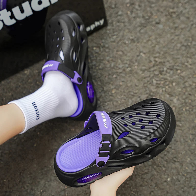 Men's New Summer Sports Sandals for Beach Wear, Non-Slip, Wear-Resistant, Closed-Toe Shoes, Sandals and Slippers