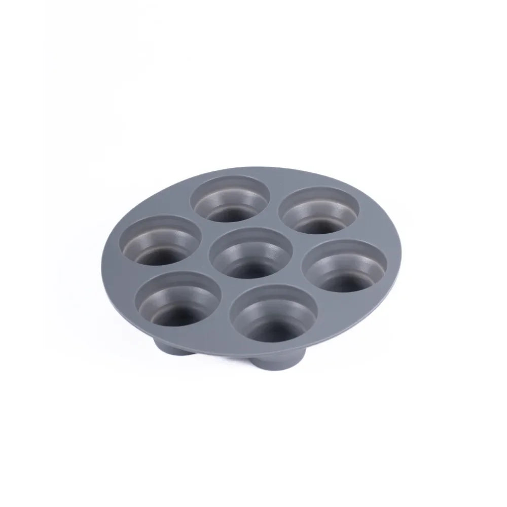 7 Even Cake Cups Air Fryer Accessories Round Muffin Cup Mold Microwave Oven Baking Mold Baking Bakeware Mat Baking Tray Cake Pan