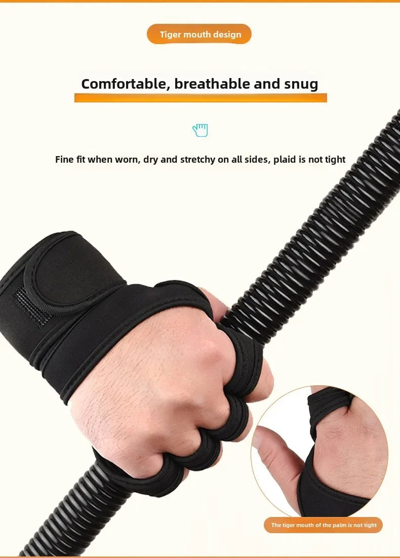 Weightlifting Training Gloves for Men Women Fitness Sports Body Building Gymnastics Gym Hand Wrist Palm Protector Gloves