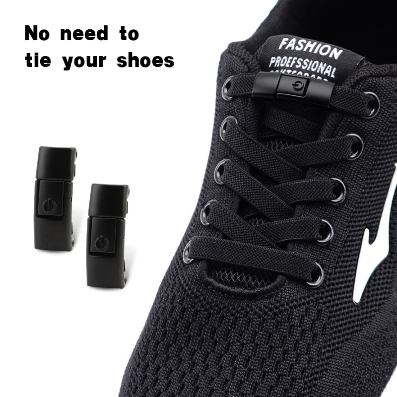 No Tie Shoe Laces Outdoor Sports Shoelaces Without Ties Elastic Laces Sneakers for Kids Adult Unisex Shoelace Shoes Accessories