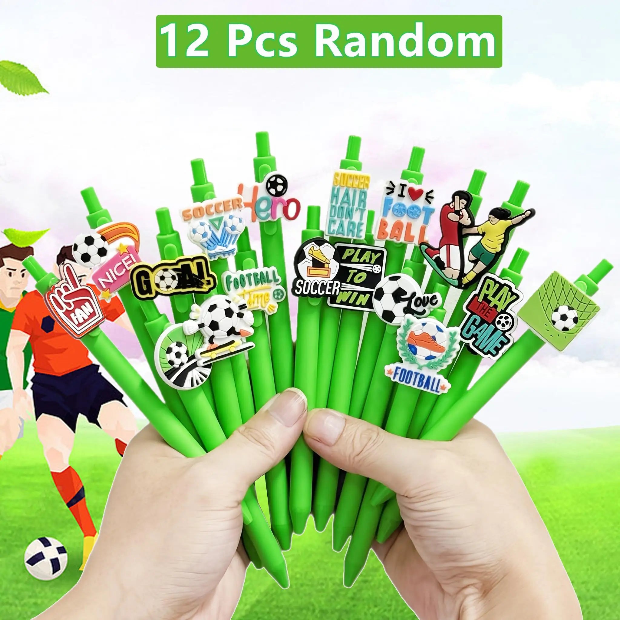 6/12/18 Football Sports Series Writing Office Ballpoint Pen Creative Football Theme Black Ink Desktop Accessories Essential for
