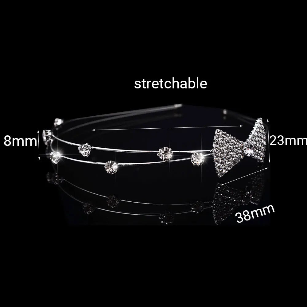 Princess Children's Tiara Red Bride Crown Floral Wedding Bridal Hair Accesories Golden Hair Jewelry Headdress