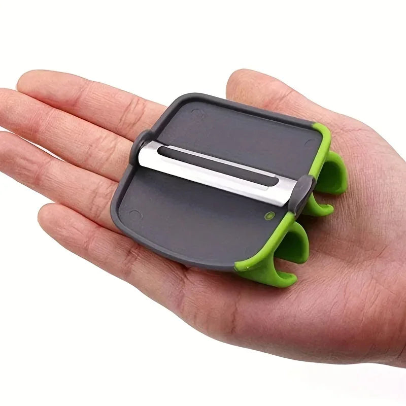 1 Easy and Convenient Black Green Peeler, Sharp Blade, Non Slip Grip, Suitable for Kitchen and Camping