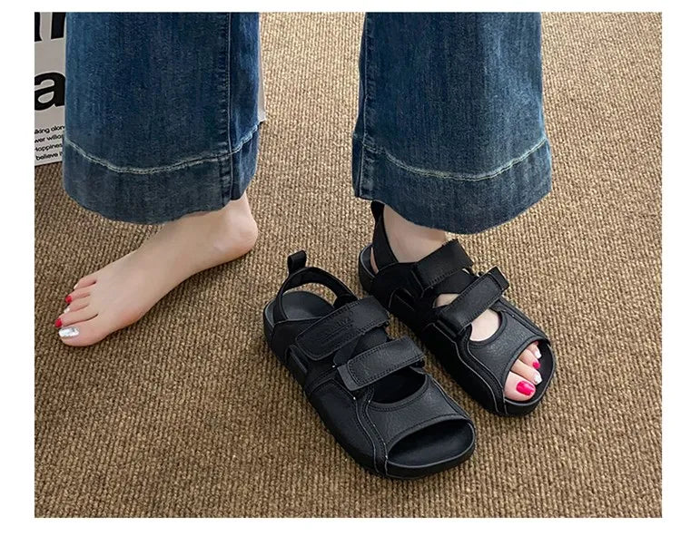 Summer Wedge Sandals for Women 2026 New Fashion Non Slip Beach Shoes Woman Lightweight Casual Platform Plus Size Sandals Women
