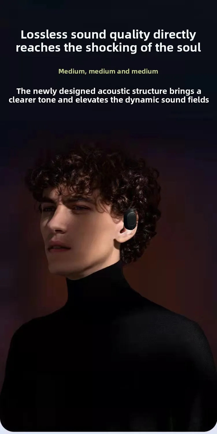 New Ear-hook Single Ear Buds Noise Cancelling Earphones for Running Comfortable Wireless Bluetooth Headset Dropshipping 2025