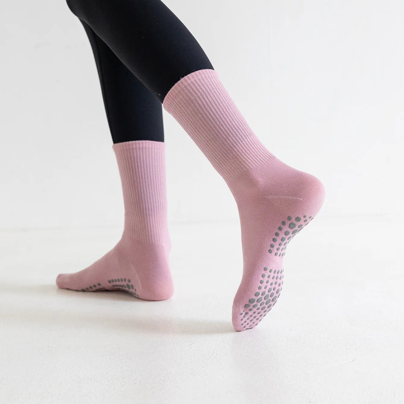 1Pair Yoga Socks for Women Nylon Pure Cotton Non Slip Section Bandage Sports Ballet Dance Sock Moisture Absorption Perspiration