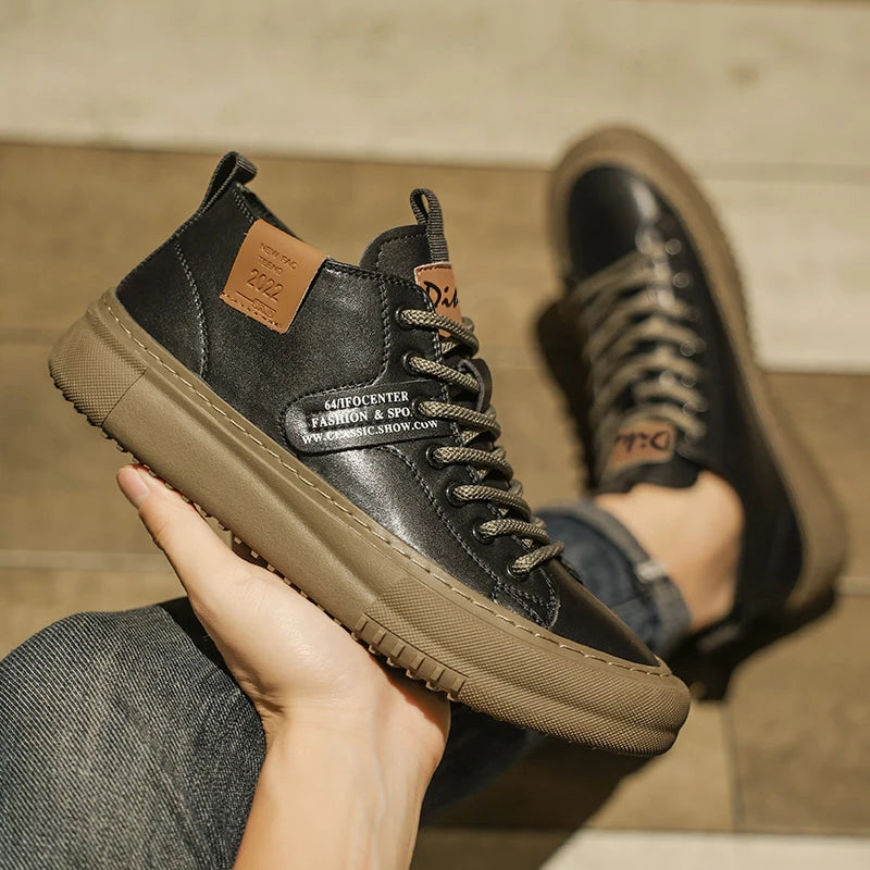 Men's Casual Sports Shoes Are Fashionable, Retro, Classic, and Handcrafted, Breathable and Warm for All Seasons, Suitable for Daily Wear, Outdoor Sports, Mountaineering, and Hiking, Durable and Wear-Resistant, Not Easily Dirt