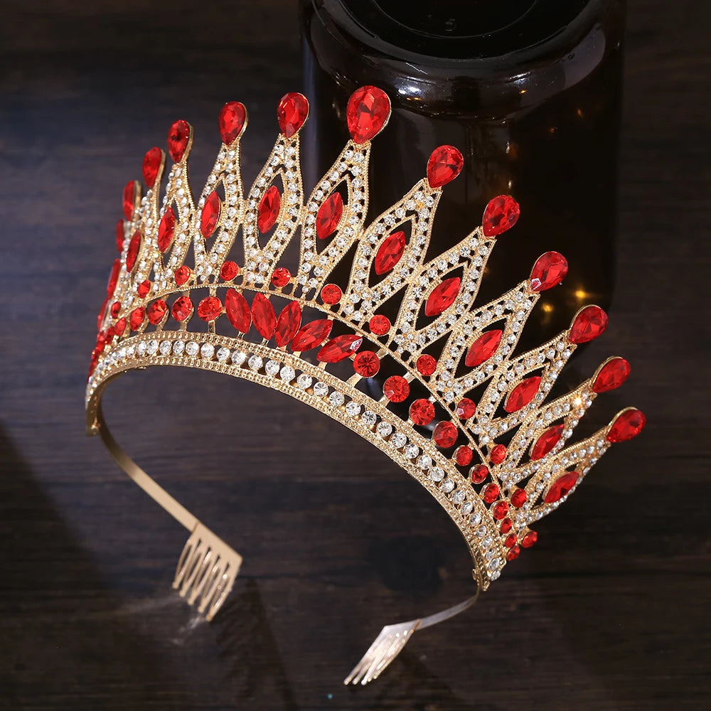 Tiara Crown for Women Girls, Wedding Tiara for Bride, Princess Hair Accessories for Birthday Prom Party Quinceanera
