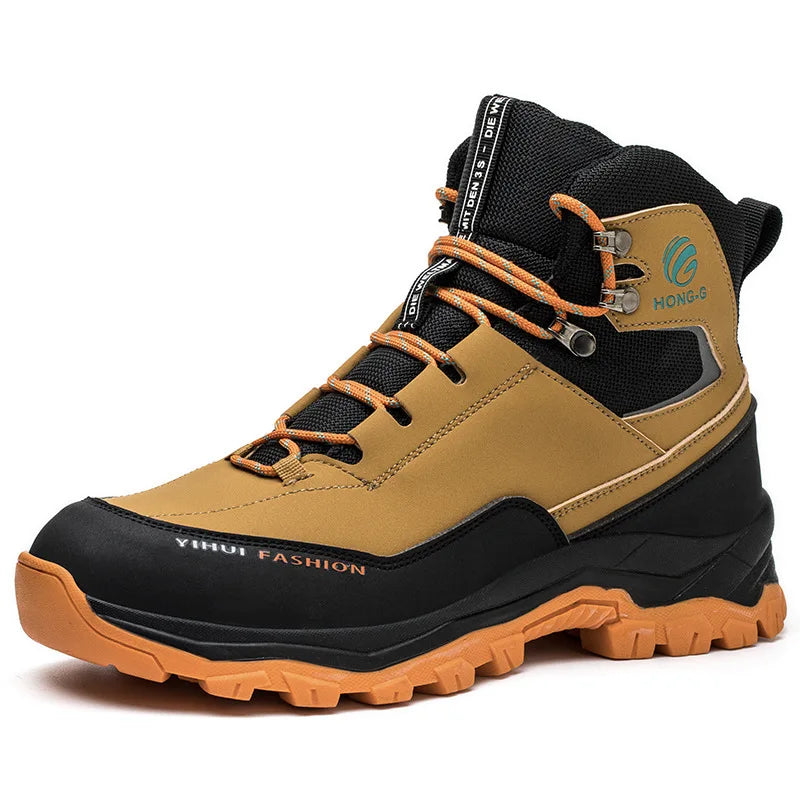 safety shoes man waterproof work safety sneakers high top boots anti puncture Work shoes steel toe working shoes with protection