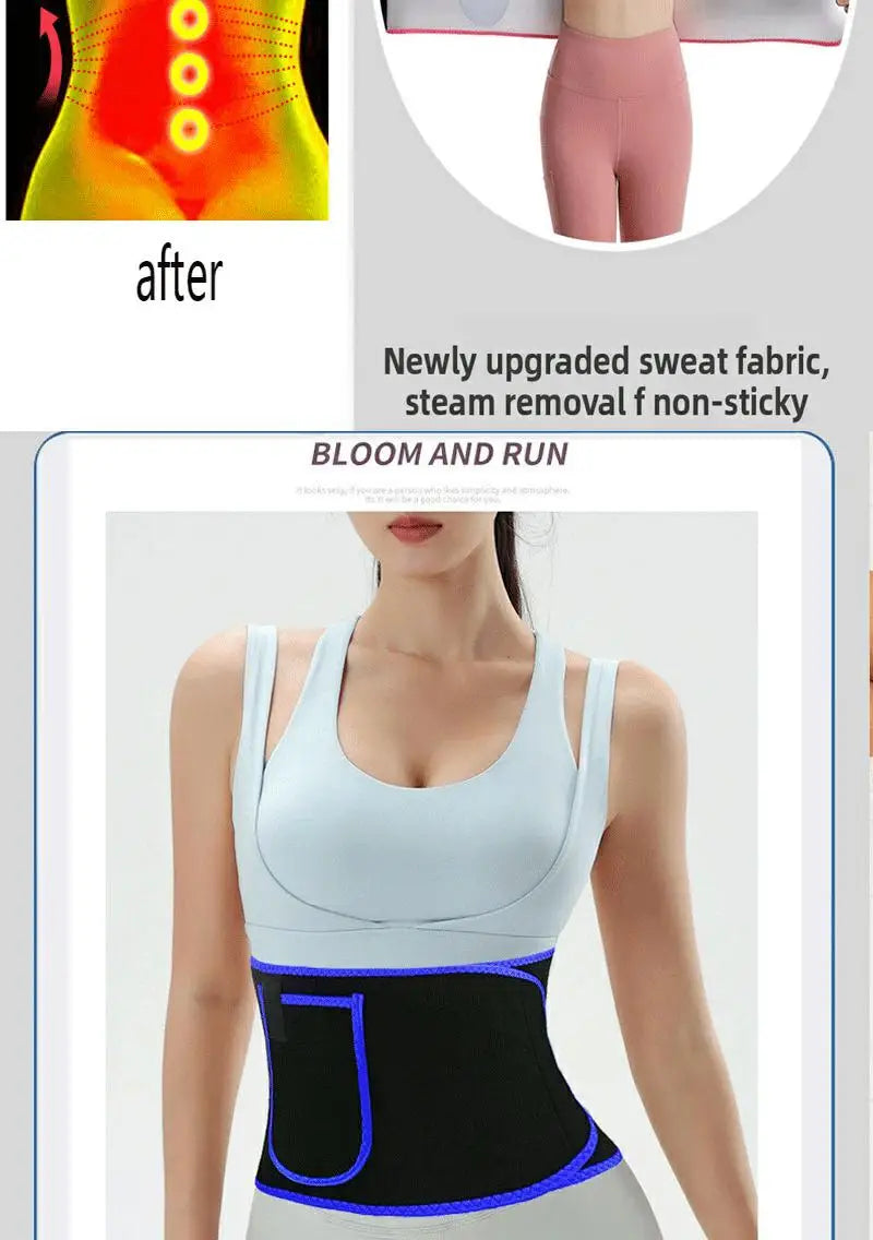 Waist Trainer Belt for women Fat burning Sauna Sweat Belt for Weight Loss Waist Trimmer Slimming Belt