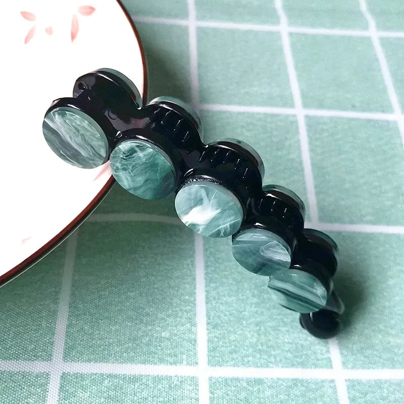 Hair Accessories Simple Banana Clip Elegant Women Acetate Leopard Ponytail Holder Hair Clip Casual Tortoiseshell Hairpin 머리핀