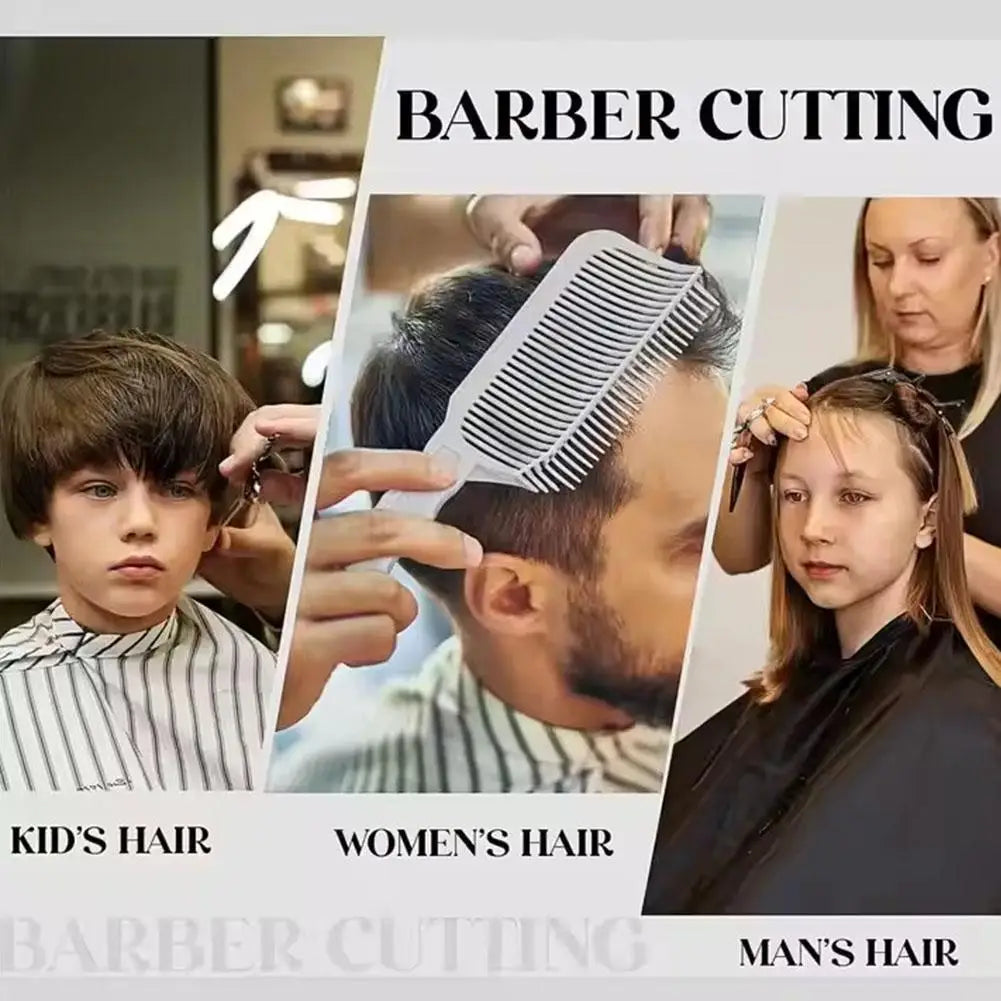 Fading Comb Professional Barber Clipper Blending Flat Top Hair Cutting Comb For Men Heat Resistant Fade Brush Salon Styling Tool