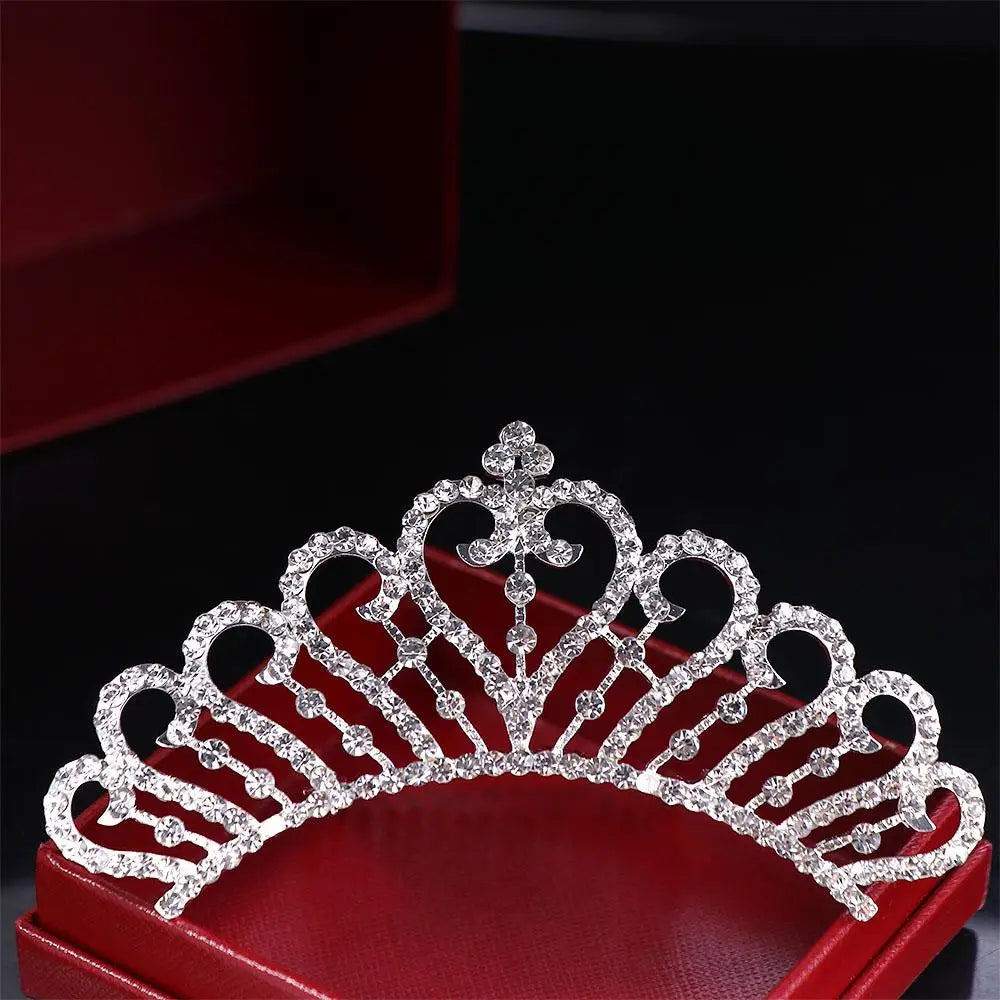 Bridal Stylish Tiara Shiny Crown Sweet Hair Comb Wedding  Jewelry Fashion Accessories Hair  Styling Accessories Headwear