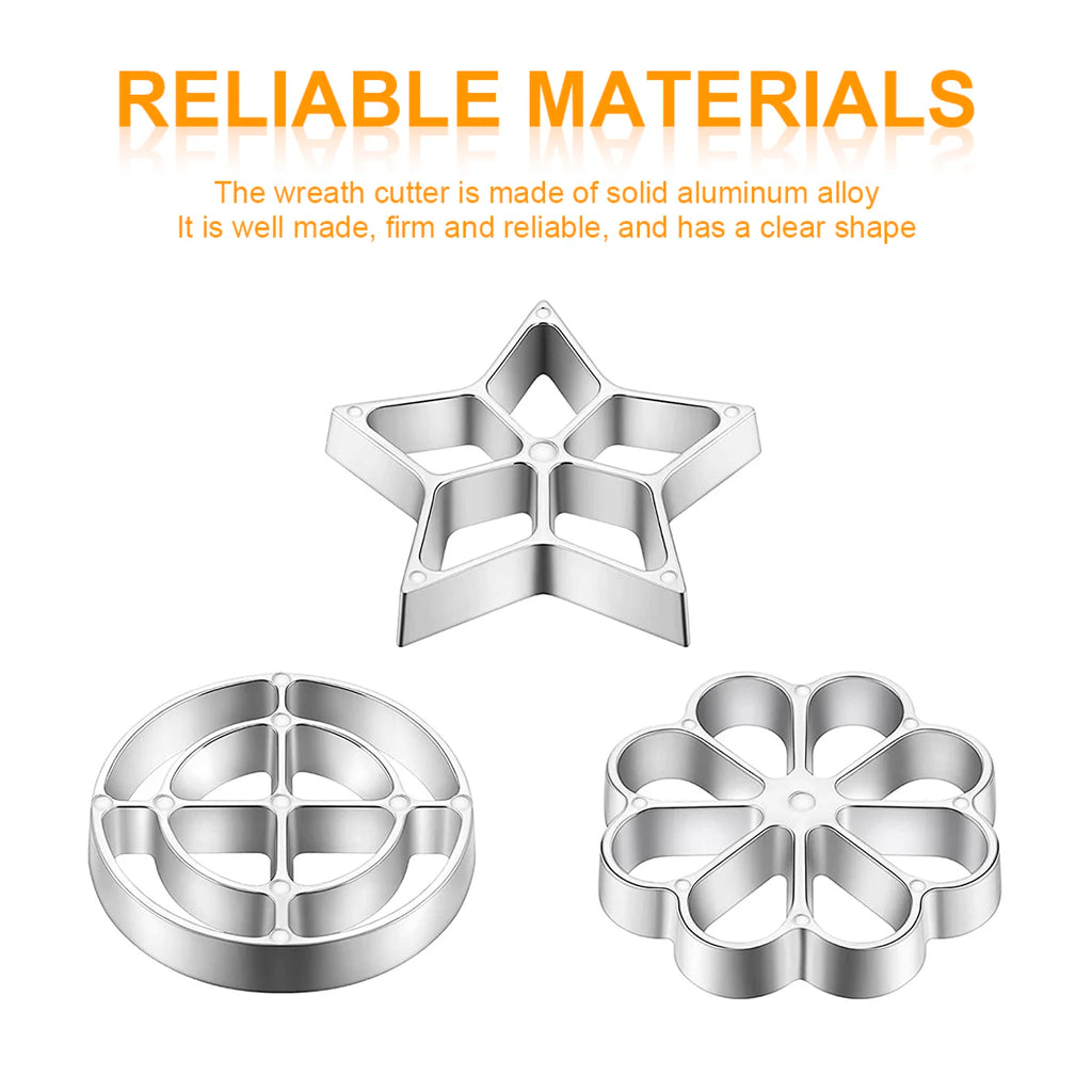 Aluminum Rosette Maker Molds Bunuelos Mold With Handle Pastry Tools Achappam Cookie Maker Baking Cooking Kitchen Accessories