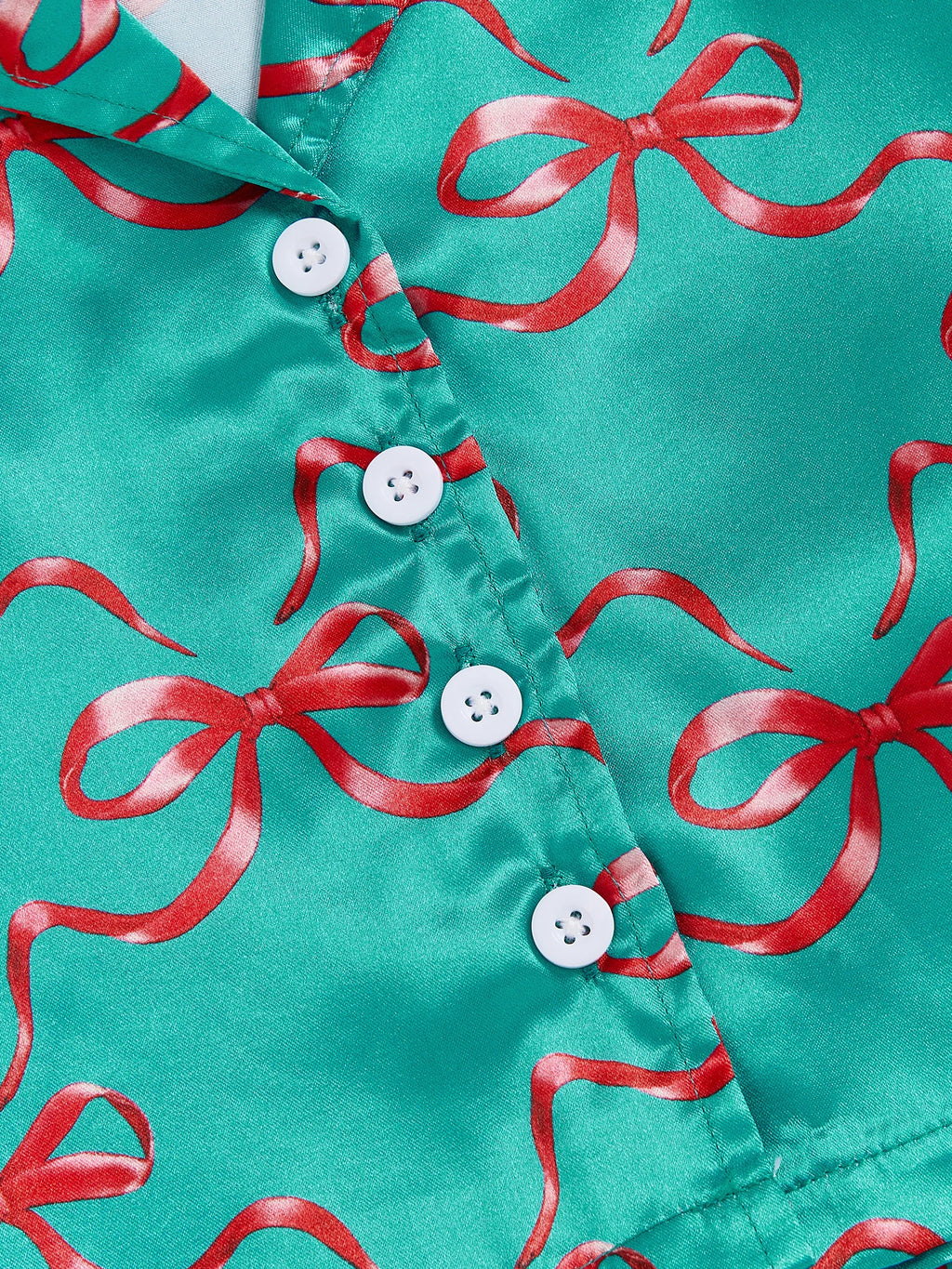 1-7T Baby Boy Girl Christmas Silk Pajamas Set Button Down Deer Santa Long Sleeve Shirts Tops and Pants Satin Pj Sets