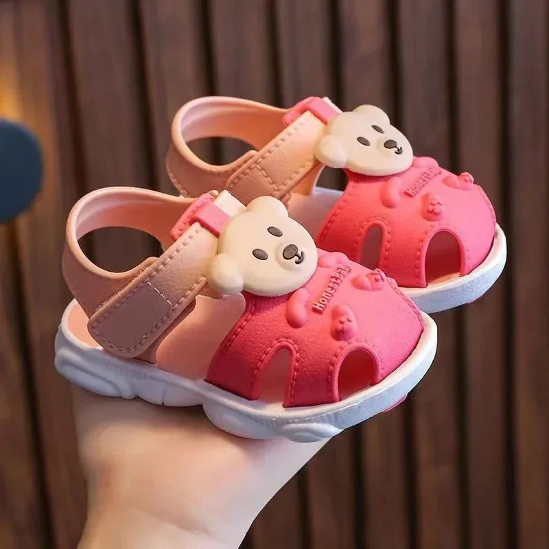 2026 Summer Baby Boys Girls Sandals Children Beach Sandals Cartoon Infant Toddler Shoes Comfortable Soft Sole Kids Student Shoes