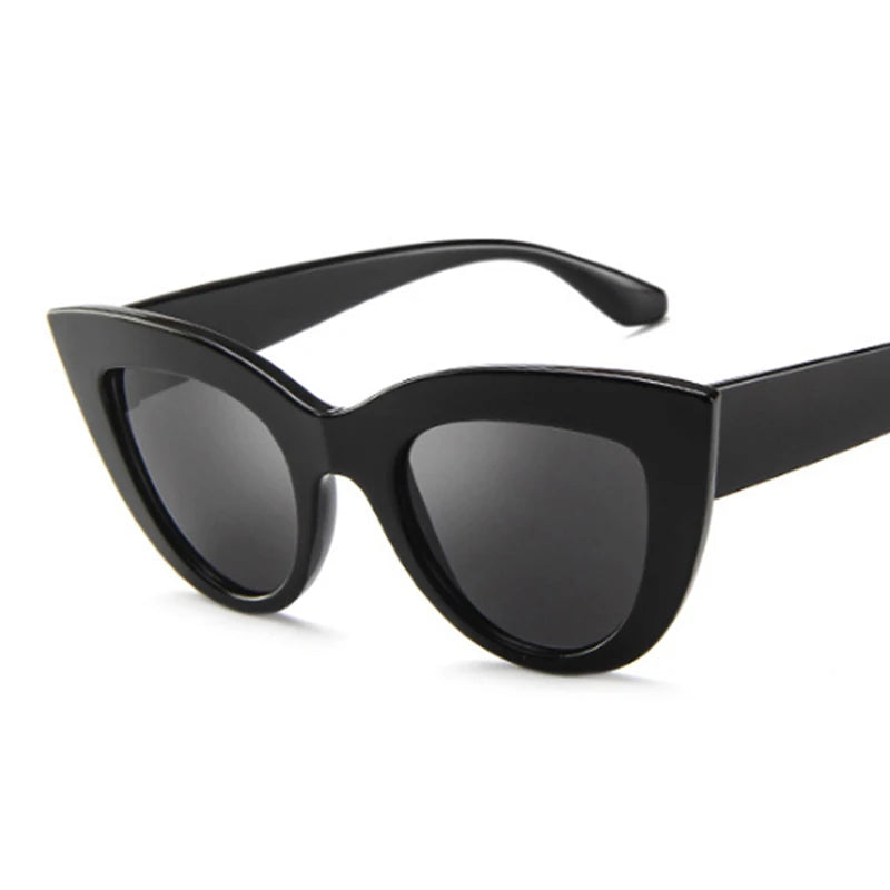 Vintage Cat Eye Sunglasses Woman Brand Designer Retro Sun Glasses Female Fashion Mirror Outdoor Shades Gradient Oculos De Sol