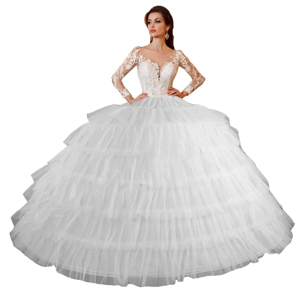 Ball Gown Hoops Wedding Accessories Petticoat Underskirt Slips Quinceanera Gown for Wedding Dress