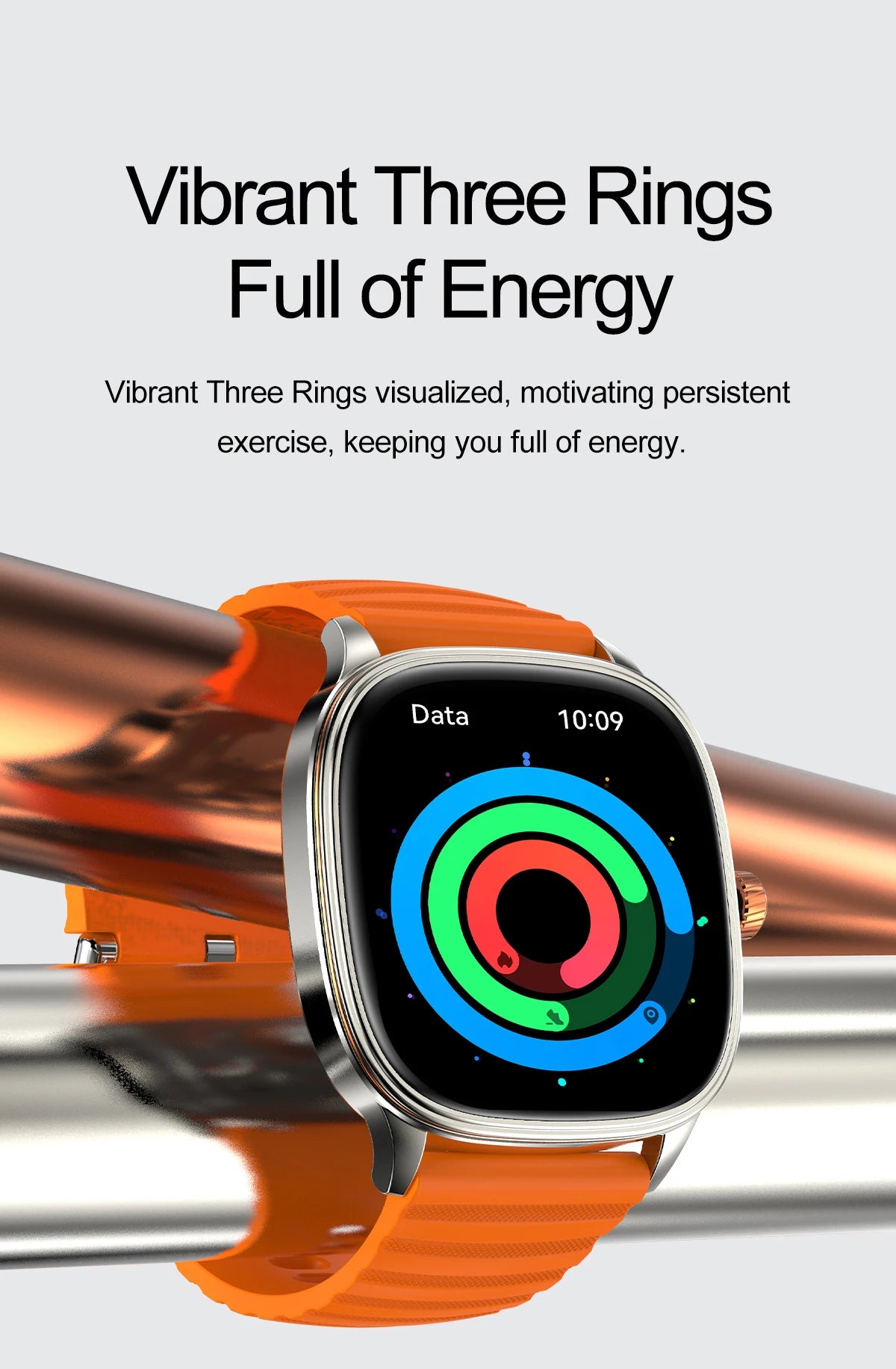 New Smart Watch 1.73" HD Screen NFC Voice Assistant Music Weather Sports Heart Rate High-precision Sensor Waterproof Smart Watch