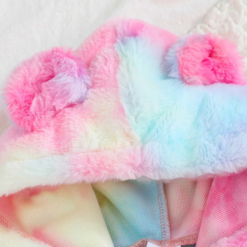 Baby Boys and Girls Plaid Romper Hooded Long Sleeved Plush Jumpsuit Winter Warm Bodysuit Clothes for 3-24 Months Toddler Boy