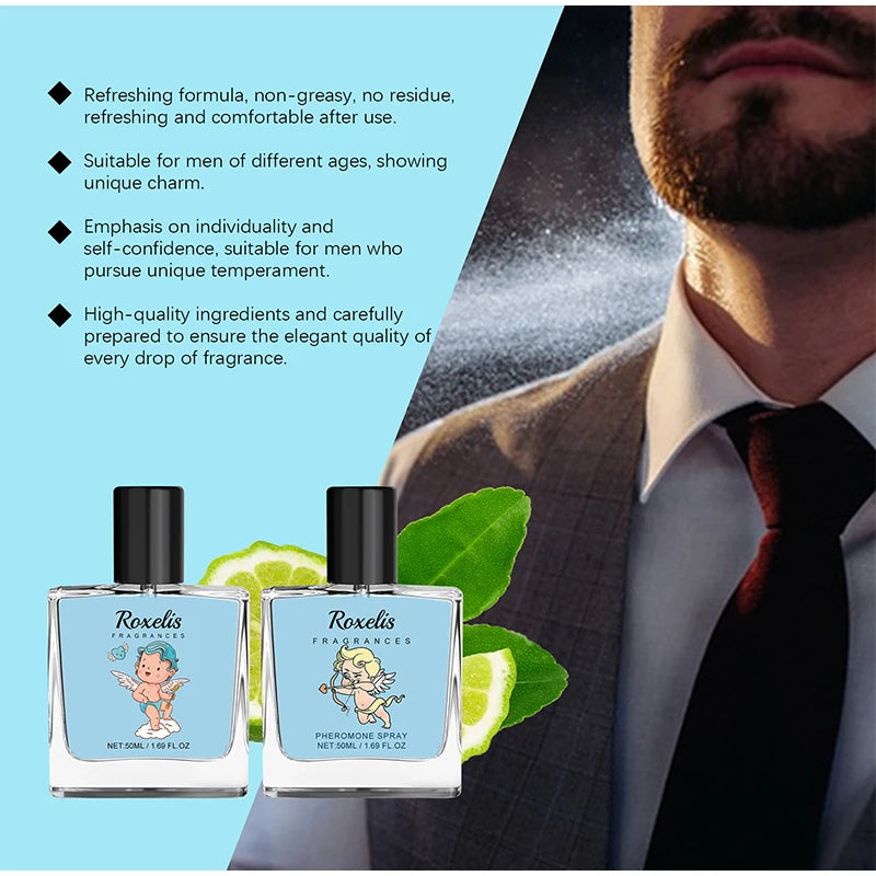 Cupid Cologne Perfume Pheromone Fragrance Spray of Man to Attract Women,Seductive Flirting Scent Female Dating,Angel Body Mist