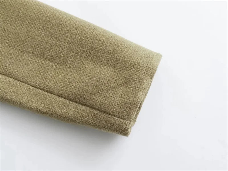 MUJER 2025 Cropped Tweed Jacket Woman Coat Button Long Sleeve Elegant Jackets For Women Short Coats Fashion New In Outerwears