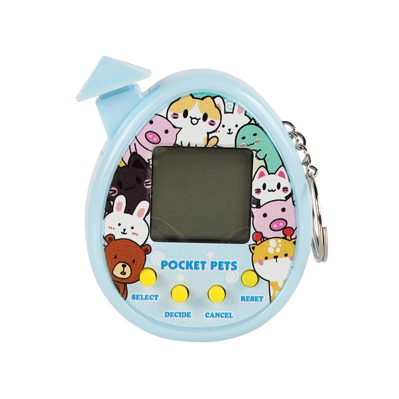 1PCS Transparent Electronic Pets Game Handheld Game Console Toy Virtual Cyber Digital Pet Pixel Funny Gift Play Toy