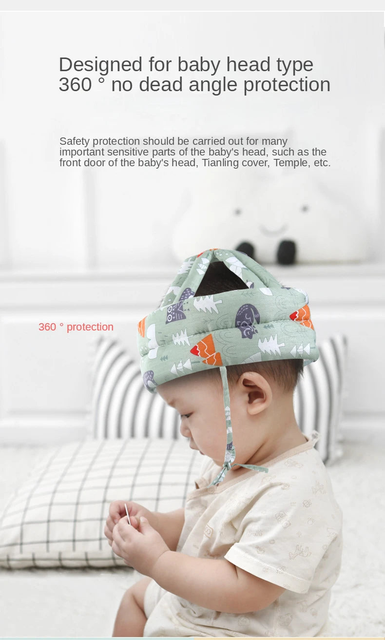 Soft Comfortable Head Security & Protection Adjustable Hats Baby Toddler Cap Anti-collision Protective Hat Baby Safety Helmet
