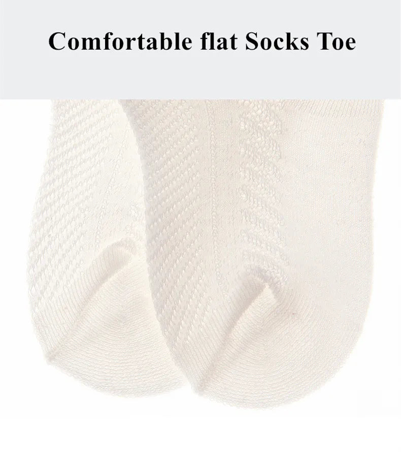 4Pairs/Lot Summer Baby Mesh Thin Socks Cartoon Soft Cotton Newborn Sock Princess Infant Toddler Girls Cute Breathable Socks