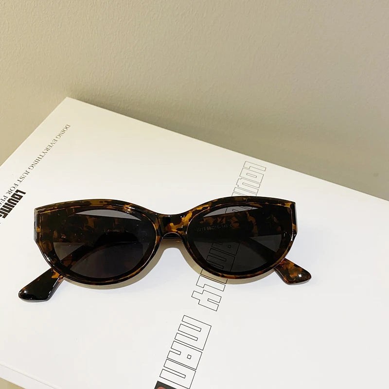 New Arrival Cat Eye Sunglasses Women Oval Glasses Vintage Brand Elliptic Square Sun Glasses for Female Shades Female Eyewear
