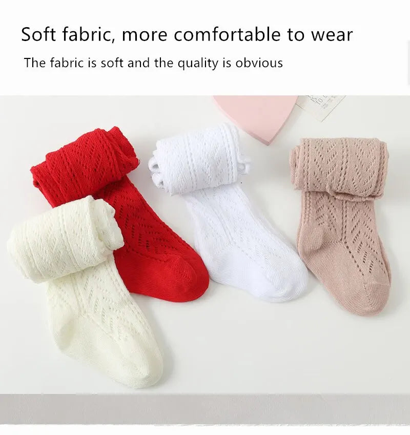 Summer Baby Girls Tights Hollow Out Mesh Stockings For Kids Fishnet Clothing Toddler Spain Style Thin Bottom Pantyhose