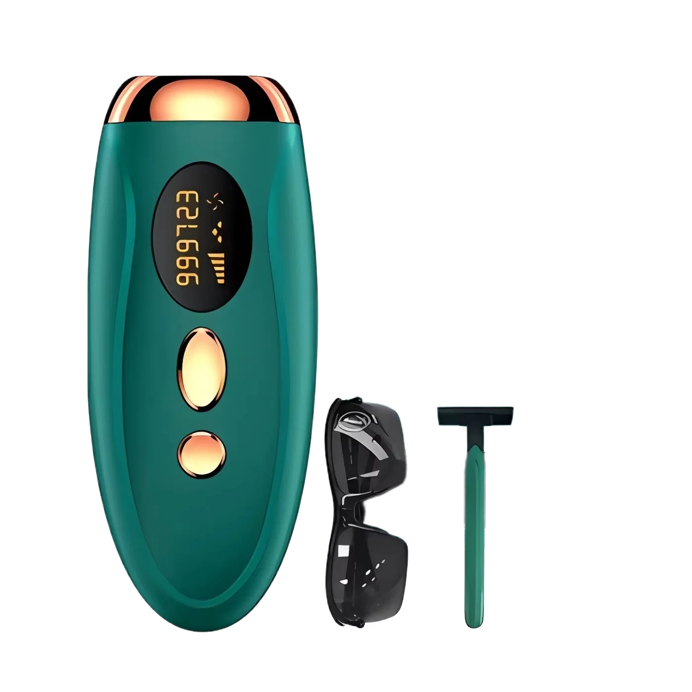 Portable IPL Laser Epilator 999999 Flashes - Painless, Permanent Hair Removal for Women’s Body and Bikini Line