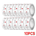 500PCs Cartoon Reward Sticker Roll Cute Love Labels Valentine's Day Sticker for Wedding Gift Decor Envelope Sealing Scrapbooking