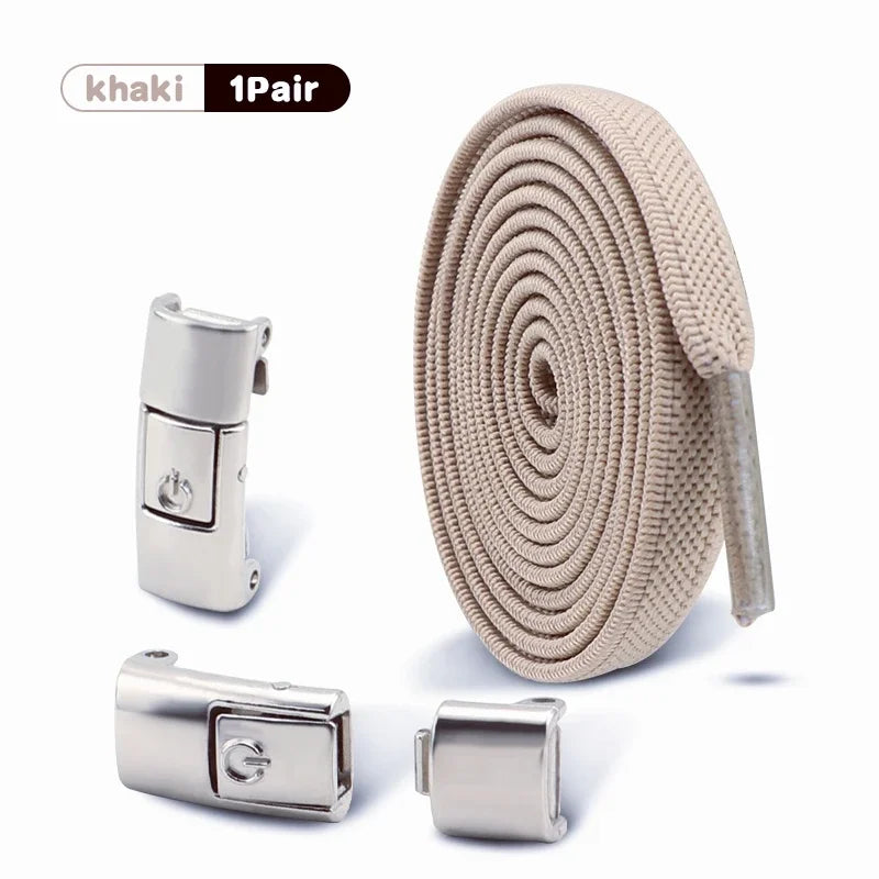No Tie Shoe Laces Outdoor Sports Shoelaces Without Ties Elastic Laces Sneakers for Kids Adult Unisex Shoelace Shoes Accessories