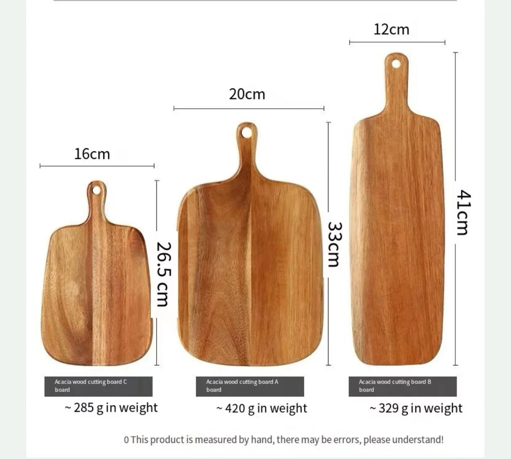 High Quality Kitchen Wooden Chopping Blocks Beech Cutting Board Pizza Bread Fruit Sushi Tray Hangable Screative Kitchen Tool