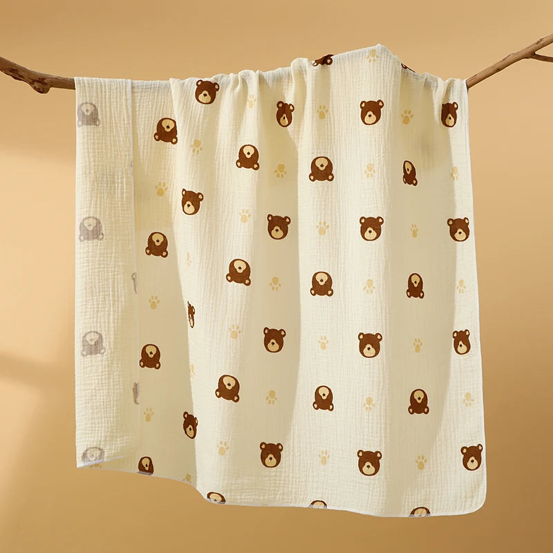 80x80cm Baby Receive Blanket for Newborn Cotton Muslin Swaddle Blanket Bedding Infant Bath Towel Baby Items Mother Kids