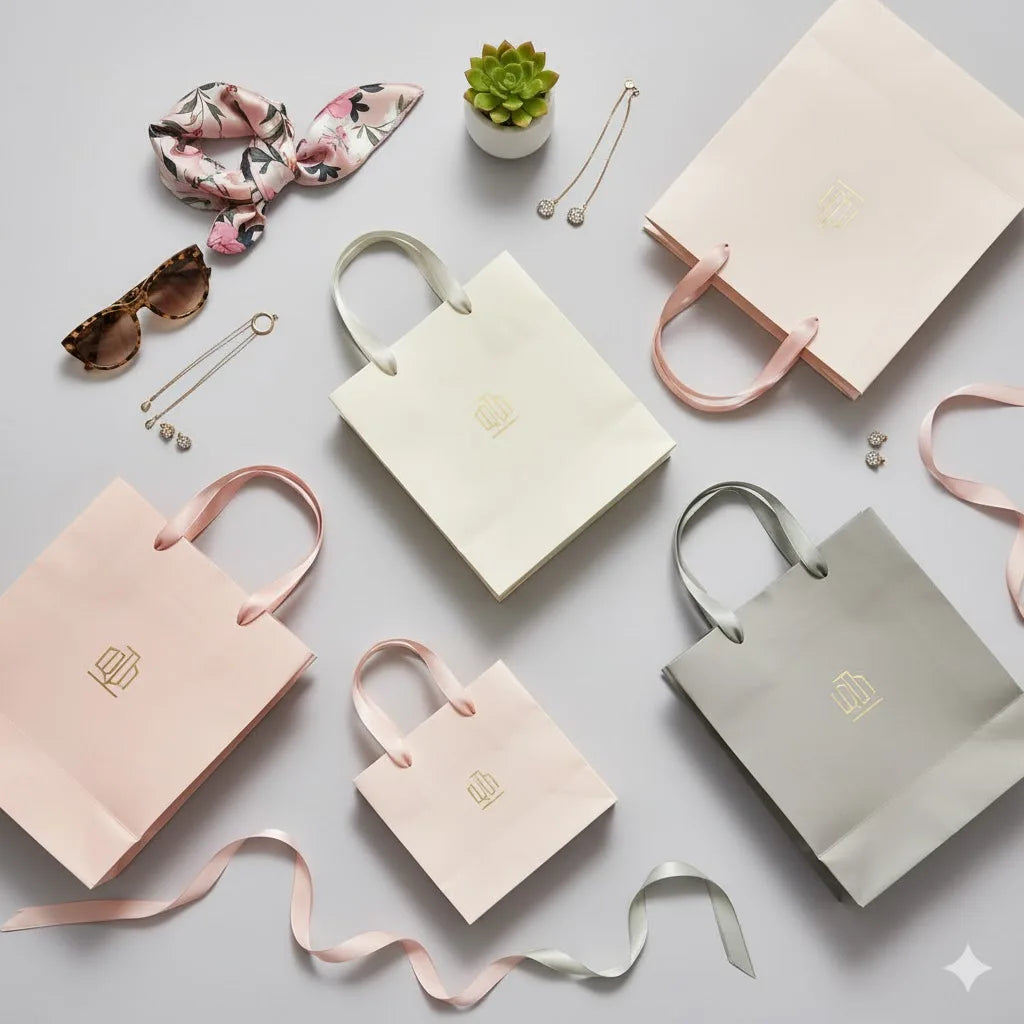 WOOUP Classic Durable Flexographic Printed Paper Shopping Bags Promotional Family Reunions Parties Alumni Relations Classes
