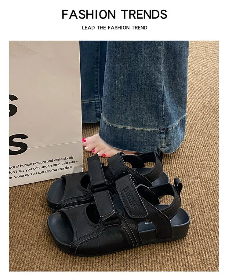 Summer Wedge Sandals for Women 2026 New Fashion Non Slip Beach Shoes Woman Lightweight Casual Platform Plus Size Sandals Women