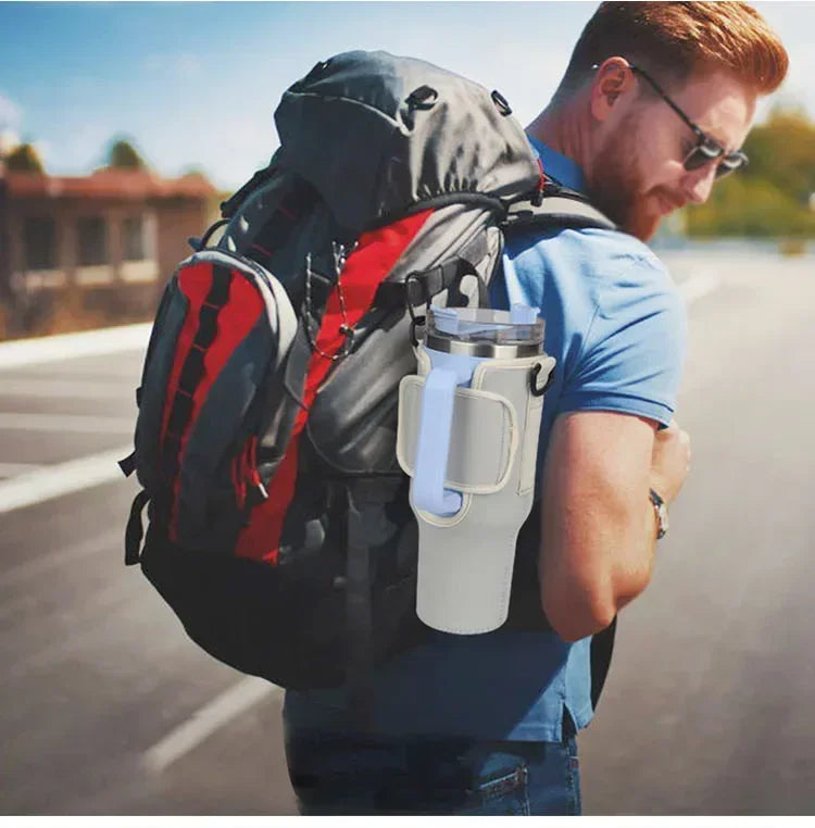 40oz Water Bottle Carrier Bag Pouch Cover for Thermos Water Bottle Holder Adjustable Shoulder Strap Mug Cover