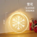 Christmas Transparent Luminous Night Lights, Festive Scene Atmosphere Decoration and Hanging Ornament Store