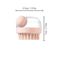 1pc Pet Bath Brush Soft Silicone With Shampoo Dispenser Gentle Massage For Grooming And Cleaning Fur And Hair