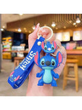1PC Stitch Keychain Cartoon Character Action Figures Keychains Bag Phone Pendant Gift Decorate Collection Accessories