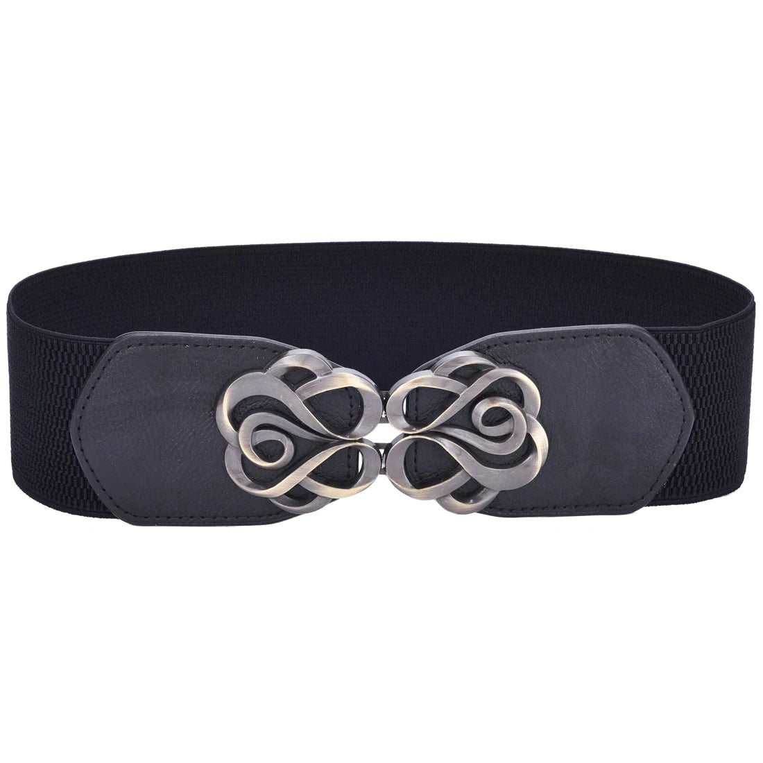 Women Wide Elastic Waist Belt Vintage Stretchy Waistband for Ladies Dresses