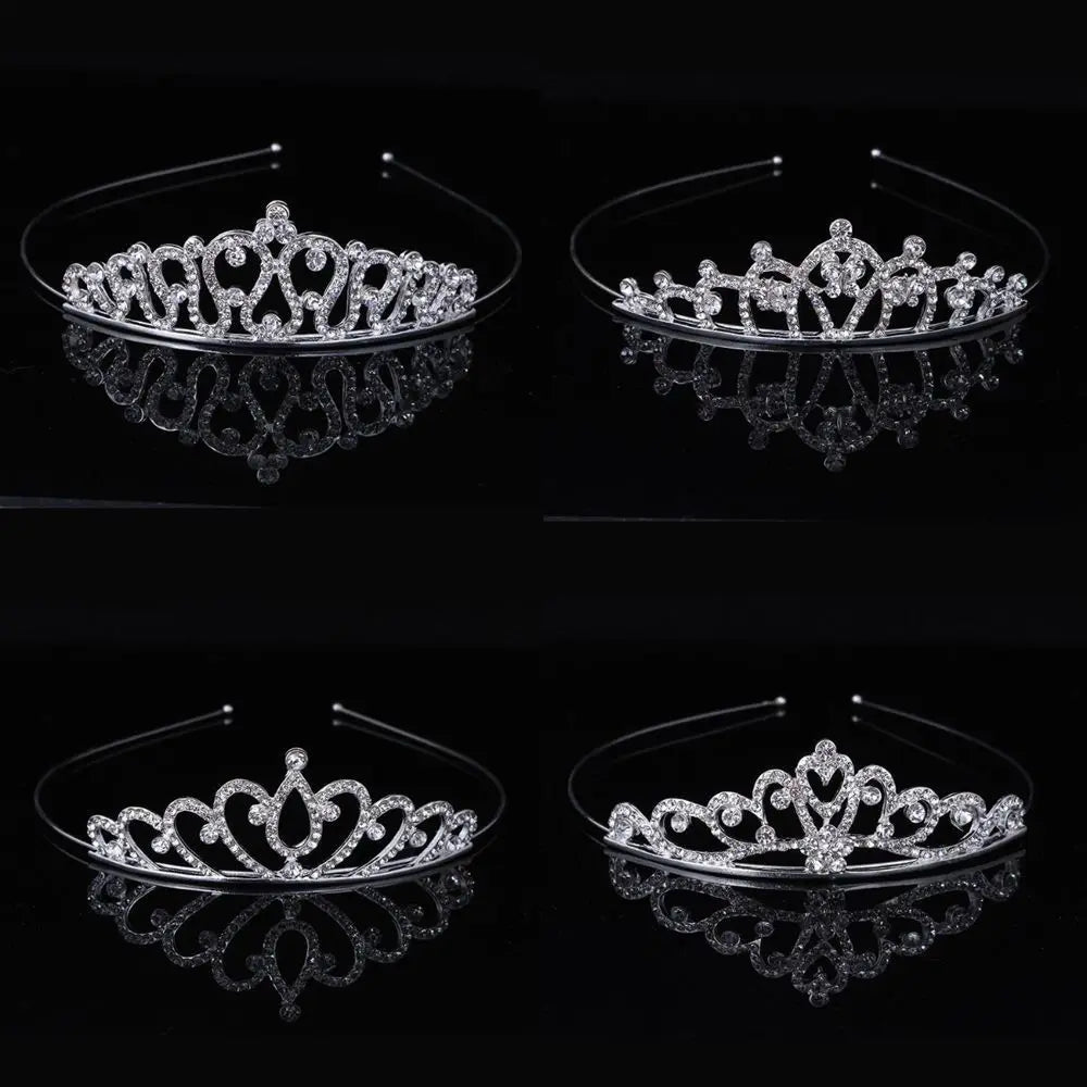 Crystal Wedding Tiaras Bridal Tiara Crown Headbands Women Girl Headpiece Prom Hair Ornaments Wedding Head Jewelry Accessories