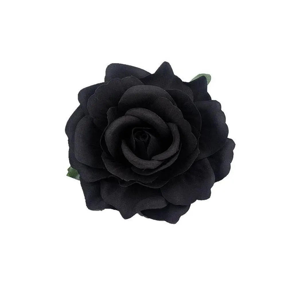 Rose Flower Hair Clips For Women Girls Artificial Floral Barrette Red Pink Handmade Hairpin Wedding Bridal Hair Accessoies