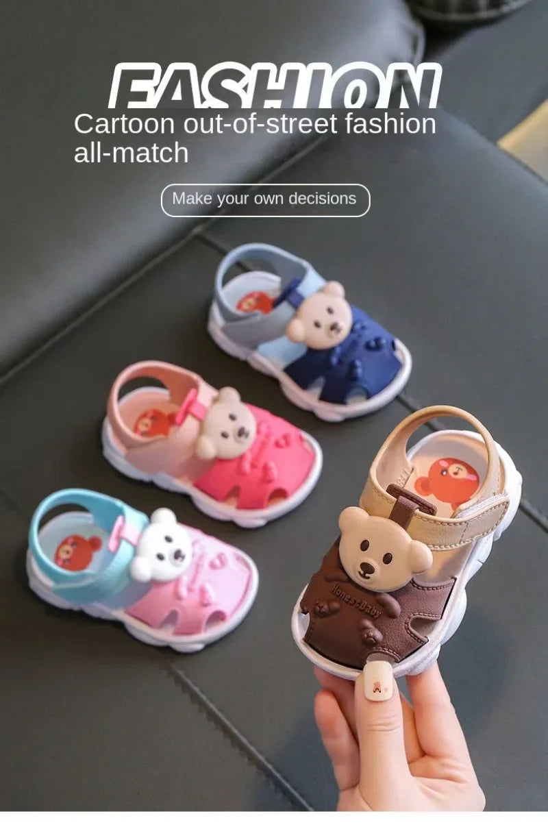 2026 Summer Baby Boys Girls Sandals Children Beach Sandals Cartoon Infant Toddler Shoes Comfortable Soft Sole Kids Student Shoes