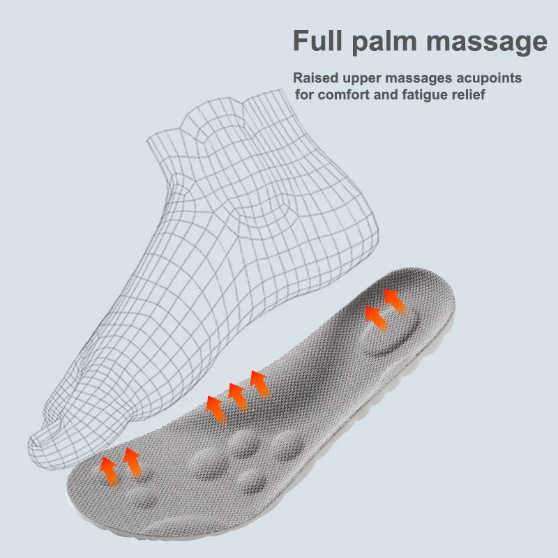 Elastic Sport Insoles – Breathable Arch Support Cushion Pads