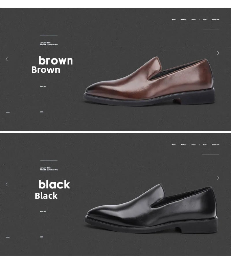 Men Shoes Classics Red Sole Leather Shoes Italian Brand Casual Shoe British Business Formal Dress Shoes Men's Loafers Big Size48