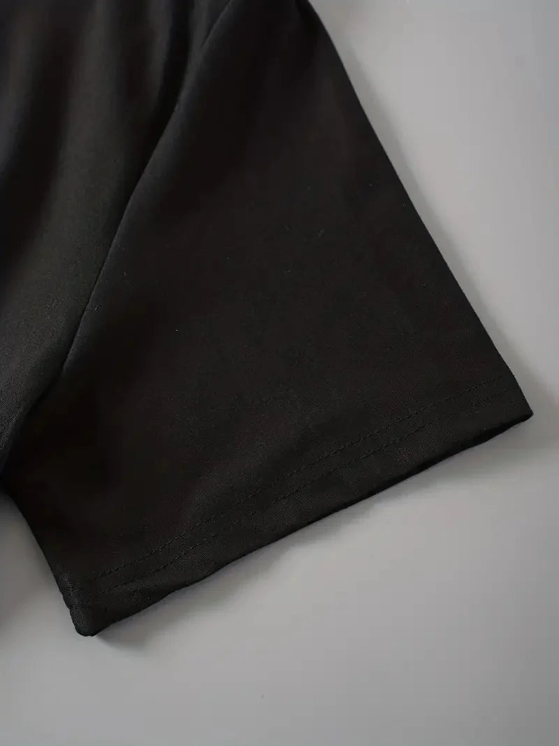 PARIS Print T-shirt, Short Sleeve Crew Neck Casual Top For Summer & Spring, Women's Clothing